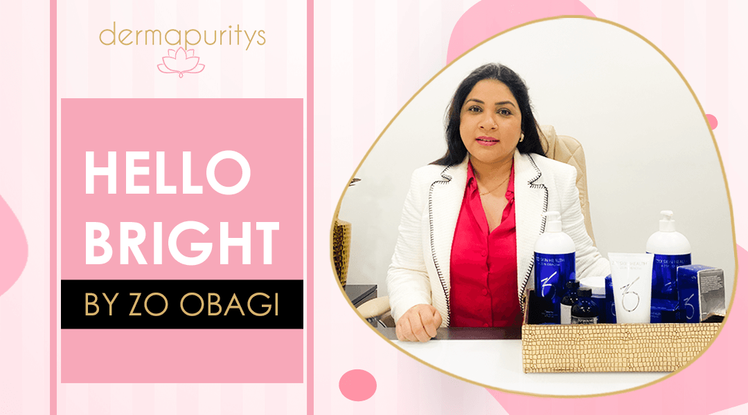 Anti-aging treatments demonstration showing a woman's face with circular callouts highlighting different skin areas