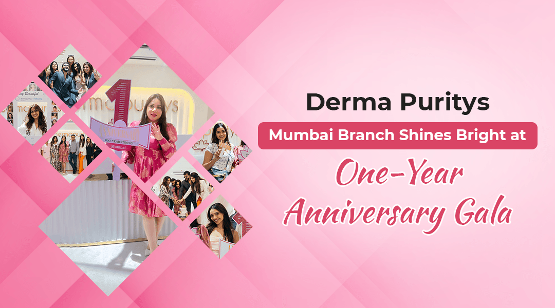 Anti-aging treatments demonstration showing a woman's face with circular callouts highlighting different skin areas